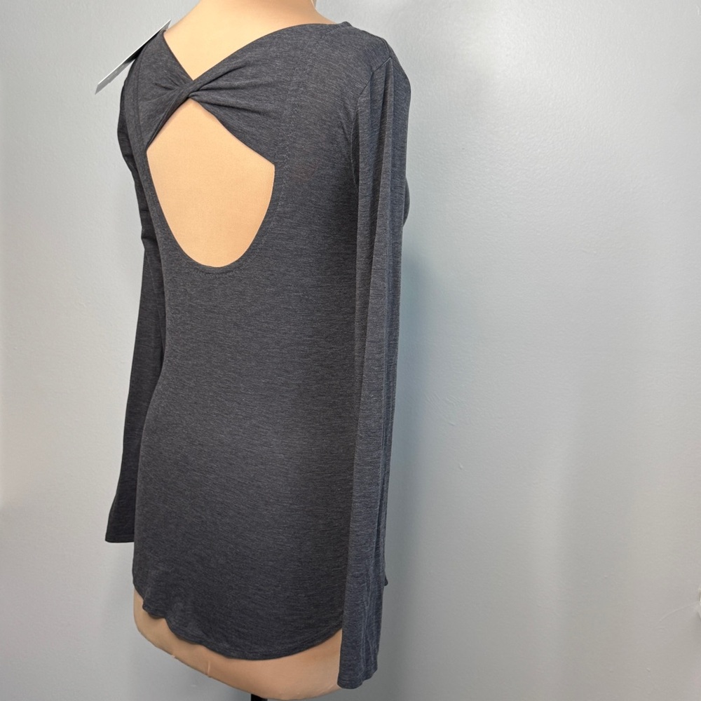 Athleta Flexlight Open Back Flowy Gray Heather St… - image 8